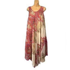 Highness Dress Womens Large Boho Handkerchief Forest Fairy Asymmetrical Festival